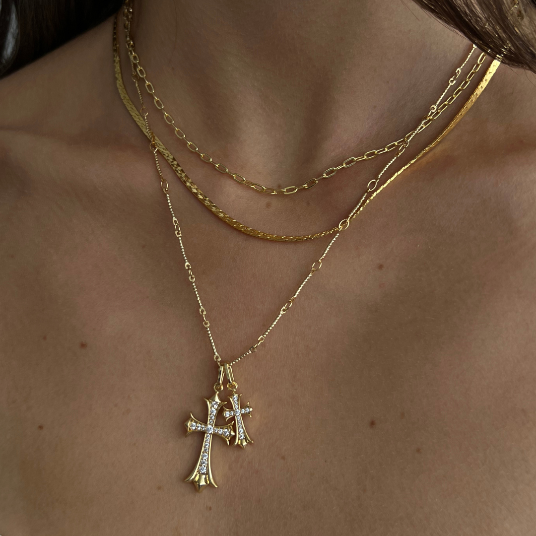 Double Cross Me Necklace