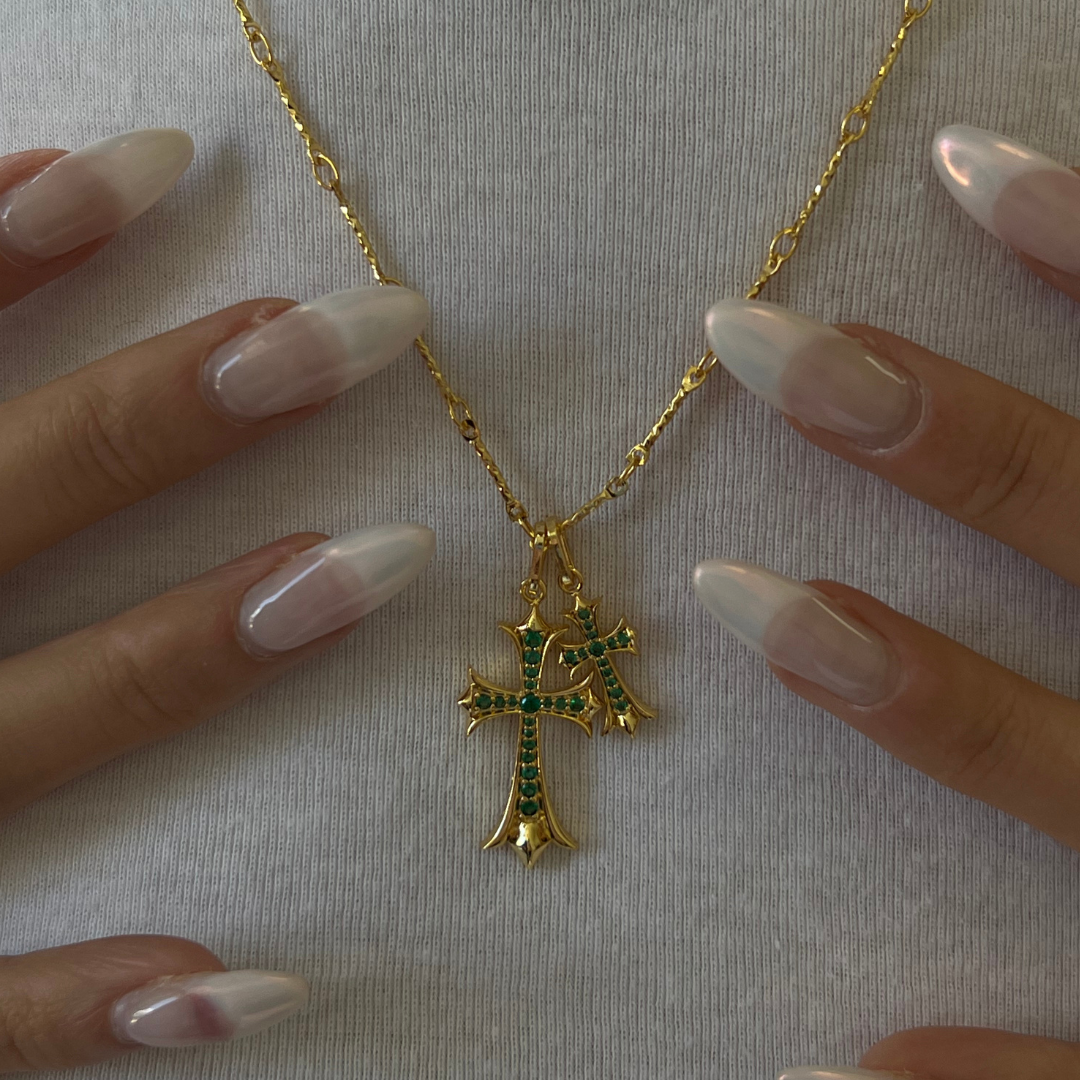 Double Cross Me Necklace